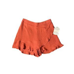 Altar'd State Orange Ruffle Skort